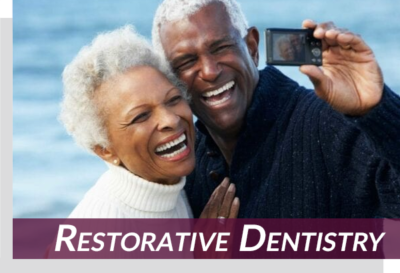 restorative dental patients taking selfie